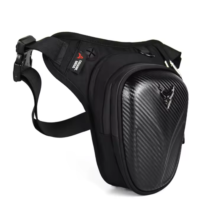 Bolsa Lateral De Motocicleta EVA Carcasa Dura Casual De Senderismo Exterior Bolso De Cadera Para Móvil Purse Leg Bag - 1