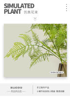 Fern Artificial De Gran Tamaño En Verde Para Decoración De Hogar Y Bodas Adorno De Mesa Japonés Zen Prop De Fotografía De Interior - details 1