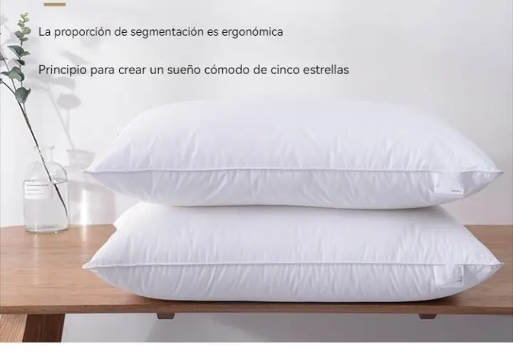 PACK 2 PACK1 Almeritex 2000 ALMOHADA FIBRA,  Siliconada, Ligera, Antialérgica, Confortable, Tacto Seda, Lavable - 1