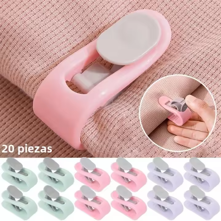  Clips Para Sábanas Y Edredones Antideslizantes 4-20pcs Clip Para Cama Anti-run Fastener Para Edredón Y Sábanas Pegs Para Ropa De Dormir Color Rosa Verde Morado - 1