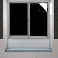 Cortinas De Blackout Completo Mejoradas Con Cinta Mágica Bloqueo De Calor Y UV Desmontable Película De Ventana DIY Cubierta De Ventana Sombreada Cortinas Modernas - details 5