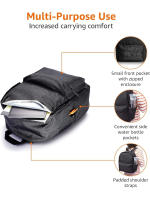 Mochipa de viaje de Ocio para Mujer,Impermeable Bolsa para Negocio Trabajo Diario Viaje Escolares,Negro - details 3