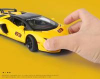 Lamborghini Aventador SVJ 63 Escala 1:24 Modelo De Metal Y Aleación Con Sonido Y Luz Vehículo De Juguete Para Niños Regalo - details 6