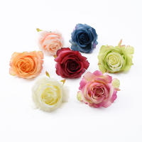 100 Piezas De Flores Artificiales Rosas De Seda Para Boda Decoración De Casa Plantas Falsas Para Pared Broche De Novia DIY - details 10