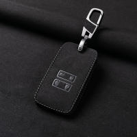 Funda De Llave De Coche En Cuero Para Renault Captur Koleos Kadjar Arkana Megane Dacia Duster Sandero Stepway Control Remoto Inteligente Fob Caso - details 2