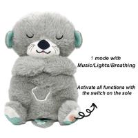 Muñeco De Peluche Suave Para Bebés Otter Soothing Con Música Y Luz Compañero Para Dormir Para Niños Y Niñas Regalo Ideal - details 10
