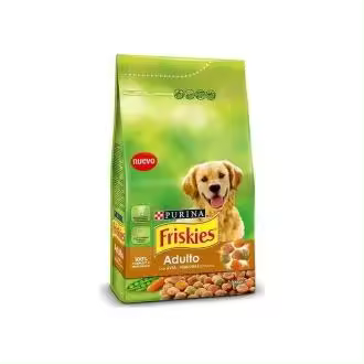 pienso para perros adultos FRISKIES con ave y verduras bolsa 3 kg - 1