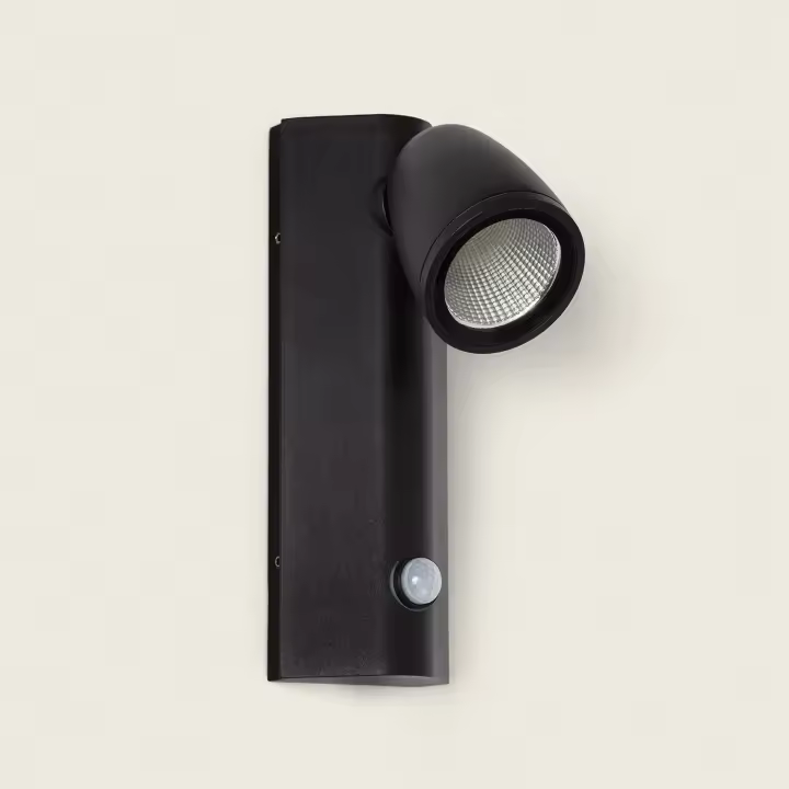 Aplique de Pared Exterior LED 6W Aluminio con Detector de Movimiento Abel - 1