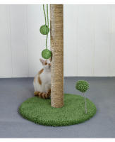 Poste De Rasguñar Para Gatos 24" Con Ropea De Sisal Premium Dos Bolas Colgantes Interactivas Y Bola De Resorte Juguetes Para Gatos - details 4