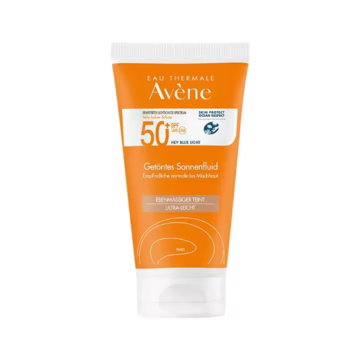 Avène Protector Solar Facial Toque Seco SPF50+ con Color 50ml - Textura Ligera y Tacto Seco - 1
