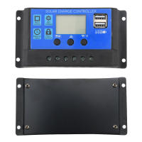 Controlador De Carga Solar 12V 24V PWM Con Pantalla LCD Ajustable Y Dos Puertos USB Timer Setting Auto Parame Para Cargador - details 5