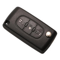 Carcasa De Llave Remota Plegable Jingyuqin Para Peugeot 107 206 307 407 408 Citroen C2 C3 C4 C5 C6 CE0523/0536 ABS Sin Personalización - details 3