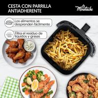 LA MOUSTACHE Freidora de Aire 1700 W de 6,5L EBOOK GRATIS - Cesta individual de gran capacidad - details 1