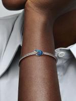 Pandora - Charm de Gecko Azul metálico - Plata de ley - details 2