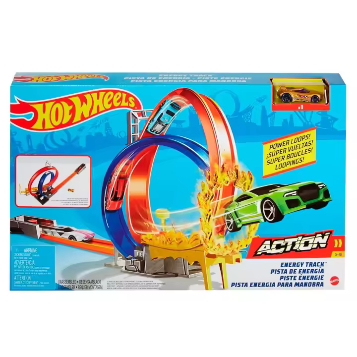 Mattel Hot Wheels Pista Energía con Looping y Coche, Diversión Asegurada - 1