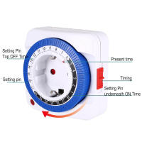 Interruptor De Tiempo Programable Mecánico Con Timer De 24 Horas Enchufe Inalámbrico EU/US Apagado Automático Después De Un Ciclo De Contado - details 2