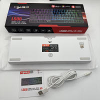 L500 Wired/Wireless Gaming Keyboard 61 Keys With Dynamic RGB Backlight For PC Laptop Gamer - details 32