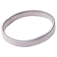Pulsera Punk Unisex Elasticidad Metálica Pulsera De Hoop De Acero Inoxidable Anillo De Malla Para Hombres Y Mujeres Perímetro 26cm - details 2