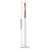 Pincel De Uñas Gradient UV De Plástico Herramienta De Dibujo Y Manicura Para Pintura De Gel En Plástico Con Mango - details 5