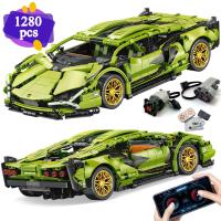 Bloques De Construcción Técnicas Bugatti Y Lamborghini Modelo De Carrera De Alta Velocidad Juguetes Para Niños Regalos Para Niños - details 0