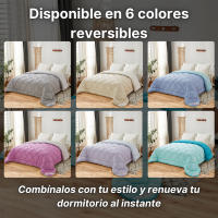 Novotextil Edredón Nórdico Bicolor 100% Microfibra 350 g/m2 – Relleno Invierno Suave, Ligero, Reversible y Transpirable - details 1