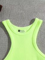 Chaleco De Yoga Para Mujer Con Alta Elasticidad Top De Deporte Fitness Ropa De Gimnasio Estilo Urban Tank Top - details 9