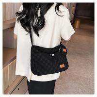 Nueva Bolso De Hombro Para Mujer Estilo Harajuku Diseñador Moda Tamaño Grande Capacidad Grande Estampado Solido Y Cuadros Bolso Transversal Para Estudiantes - details 3