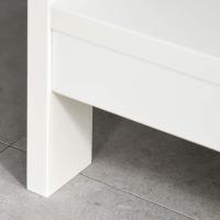 Entrance Console Table Hallway with 2 Drawers and 2 Lower Shelves Modern Furniture Raised Base Anti-tip 100 x 30.5 x 80 cm White - details 2