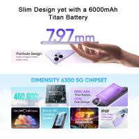 realme 14T 5G Smartphone 8 + 256 GB, Chipset Dimensity 6300, Esports AMOLED Display 120 Hz 6.67 Inch Super Large Capacity of 5260 mAh, IP69 Waterproof, Surf Design - details 2
