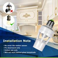 Soporte De Lámpara E27 Con Sensor De Movimiento PIR 360 Grados Y Luz LED No Ajustable Tiempo De Retardo Base De Diodo Emisor De Luz AC 100V-265V - details 5