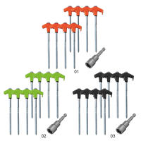 4/8pcs Ganchos De Tenda Al Aire Libre 20/25cm Ancoraciones De Acero De Carbono Para Carpa Accesorios De Camping Y Viajes - details 6