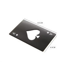 Abrepuertas De Acero Inoxidable Con Espadilla Cartas De Juego Y Botella Abrepuertas Para Cerveza Compacto Y Práctico - details 2