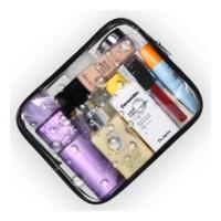 Bolsa Transparente Avion, Neceser Transparente Viaje Avion, PVC Impermeable Bolsa Avion para Llevar Líquidos para Mujeres - details 0