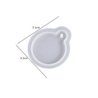 Molde De Silicona Para Llavero Creativo Pendiente Redondo Y Corazón Para Hacer Joyas DIY Epoxy Resina Molde De Casting Decorativo - details 10