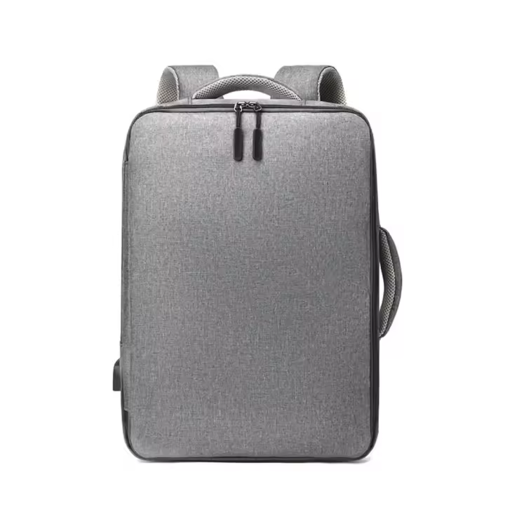 Mochila impermeable con carga USB para hombre y mujer, morral escolar de viaje para ordenador portátil de 15,6 pulgadas, informal - 1
