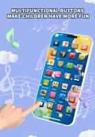 Juguete Educativo Para Bebés Teléfono Musical Multifuncional Máquina De Sonidos Recargable Por USB Regalo De Teléfono Móvil Para Niños Y Niñas Aprendizaje Temprano - details 9