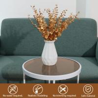 24 Tallos de eucalipto Dorados Artificiales, decoración de Ramas de eucalipto de 14 pulgadas para jarrón - details 2