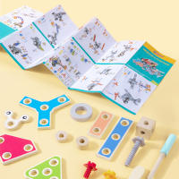 Juguetes Educativos De Madera Para Niños Bloques De Construcción Desmontaje Y Re Montaje Juego De Puzzle Montessori - details 3