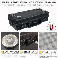 Caja De Almacenamiento Magnética Para Llaves Con Fuerte Imán Impermeable Y Antióxido Caja Oculta Para Llaves De Coche ABS - details 4