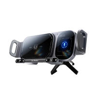 Soporte de teléfono móvil/portátil de alta inteligencia,2 en 1 Soporte de teléfono móvil giratorio automático,Soporte de teléfono móvil de carga rápida para coche,Soporte de teléfono móvil giratorio de un solo toque para Smartphone/Pad/Teléfono plegable - details 1
