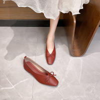 Zapatos Planos Elegantes De Mujer Con Punta Cuadrada Y Tacón Bajo Estilo Coreano Mary Janes Color Negro Suela Suave Para Oficina Y Carrera - details 10