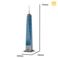 Modelo De Edificio Del World Trade Center 1:800 Vista De Calle De La Ciudad Bloques De Construcción MÓC-159549 Regalo Para Adultos Y Niños - details 9