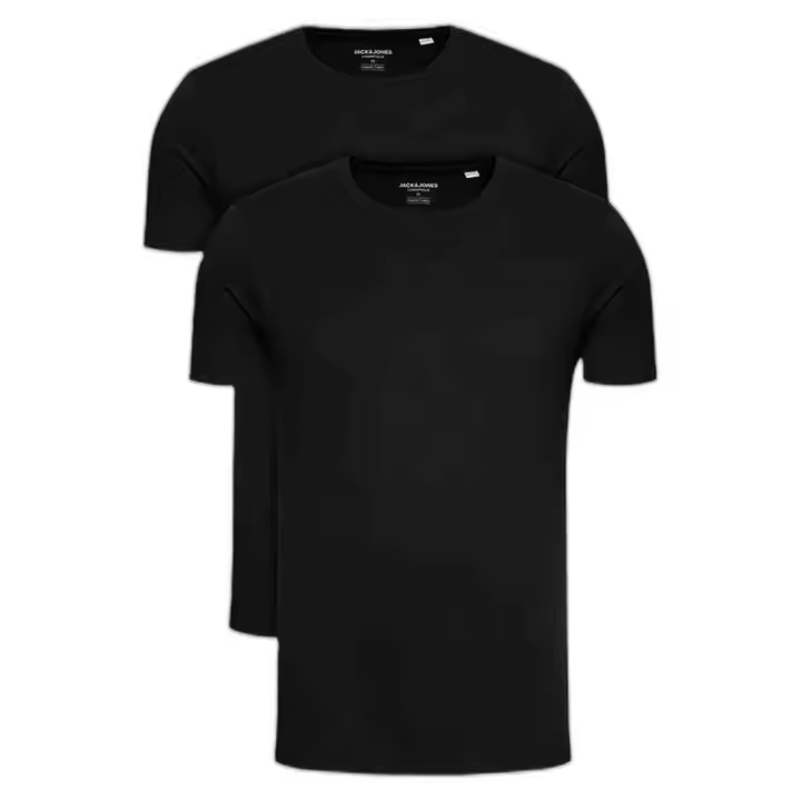 Camiseta de Manga Corta Jack&Jones Pack 2 para hombre en color negro - 1