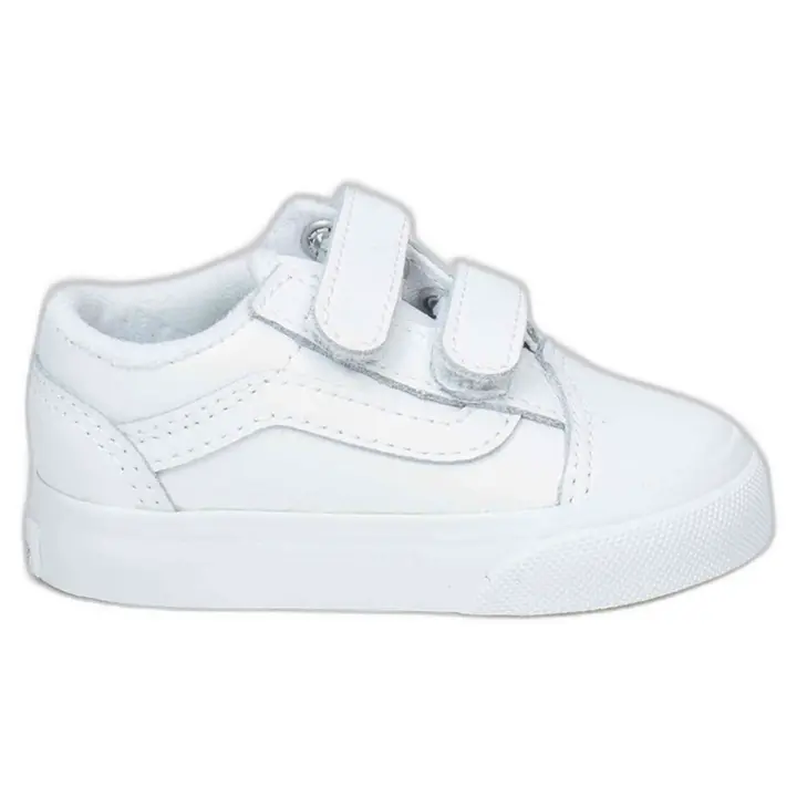 Zapatillas Vans Old Skool V para niños unisex en color blanco - 1