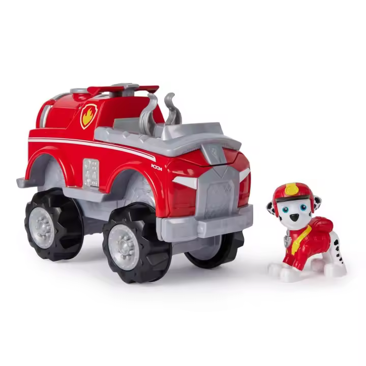 SPIN MASTER - PATRULLA CANINA - Pack Figura Marshall Jungle Pups y Vehículo Elefante - Patrulla Canina Juguetes - 6067759 - Juguetes Niños +3 Años Regalo Niño +3 Años  - 1