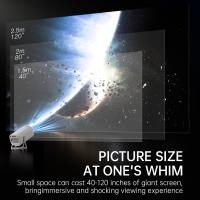 Proyector Mini HONGTOP S40 Android 11 Soporta 4K 1080P 2.4G/5GWIFI BT5.0 Proyector Portátil De Cine Para Hogar Resolución De Pantalla 1280x720P - details 5