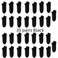 Calcetines De Tobillo Cómodos Y Transpirables Para Hombre Y Mujer Negros Blancos Grises Paquete De 5 O 10 Pares Para Primavera Verano - details 19