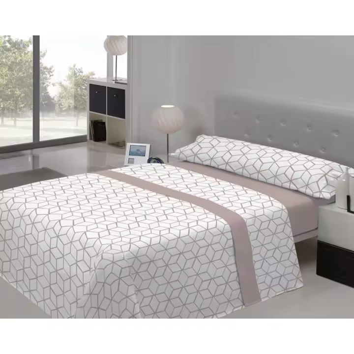 JAVIER LARRAINZAR  Juego de Sábanas Modelo ABRIL - Juego de Sábanas 3 Piezas, Sábana Encimera, Sábana Bajera y una Funda de Almohada - Juego de Sábanas Suavidad y Confort Durabilidad Asegurada con Certificado OEKO-TEX® - 1