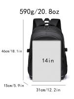 Mochila Para Hombre Mochila De Viaje Casual Impermeable De Gran Capacidad Con Computadora Bolsa De Estudiante De Colegio Marca Trendy - details 0