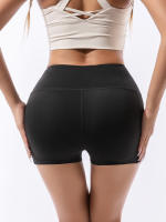 Shorts De Yoga Para Mujer De Cintura Alta Escultora Quick-Dry Transpirable Estilo Deportivo Para Correr Ciclar Yoga Fitness - details 2